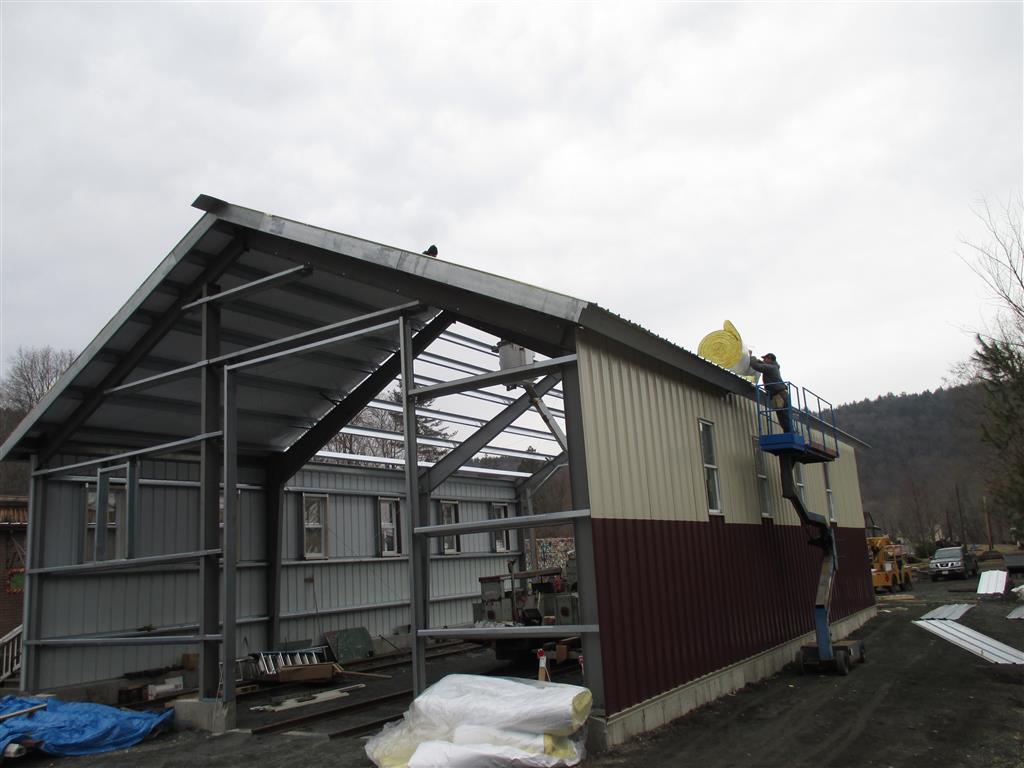 car barn progress