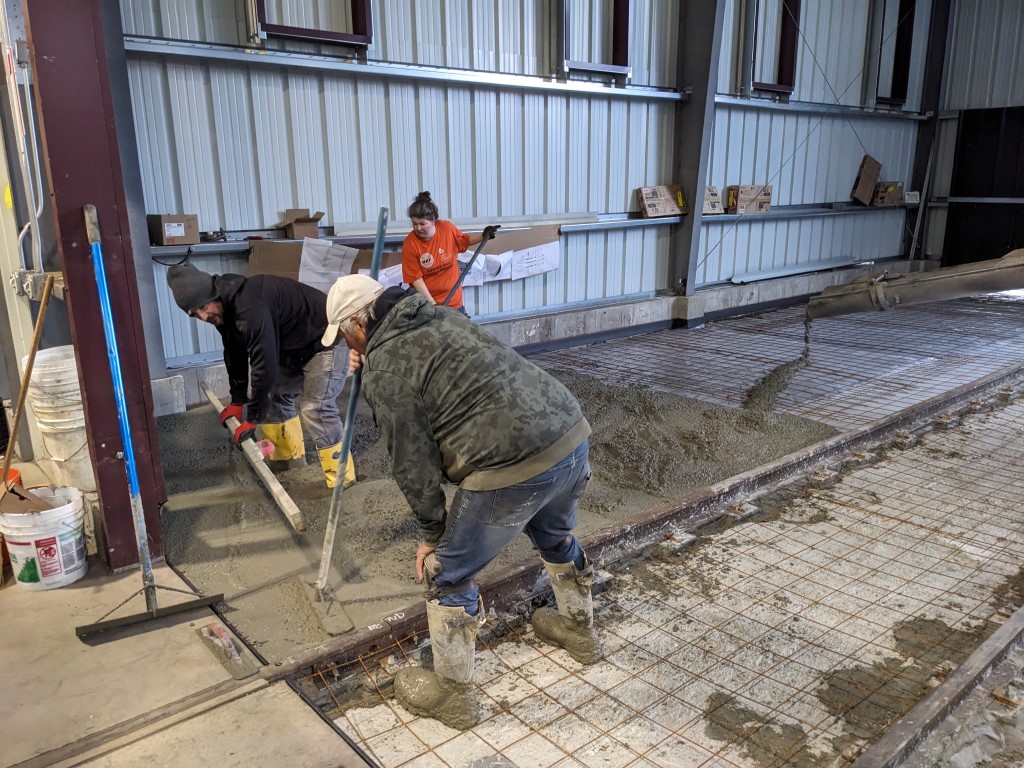 car barn progress
