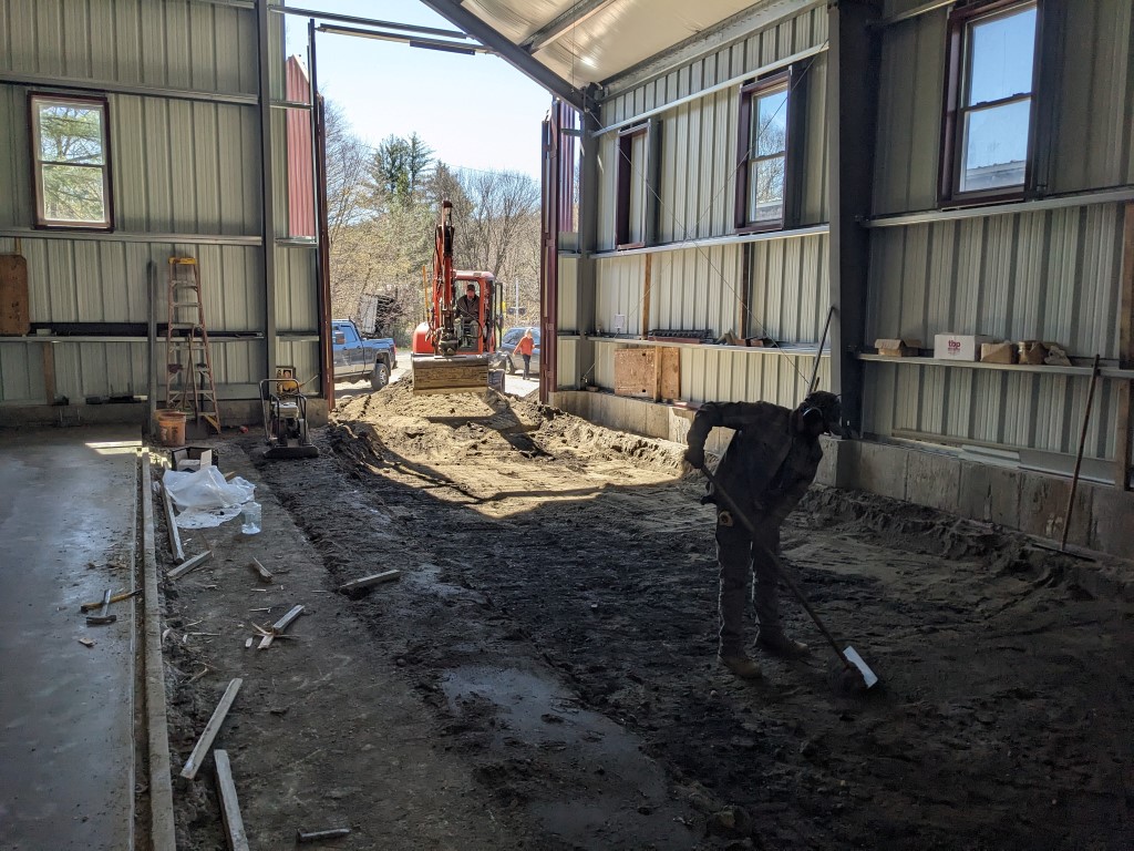 car barn progress